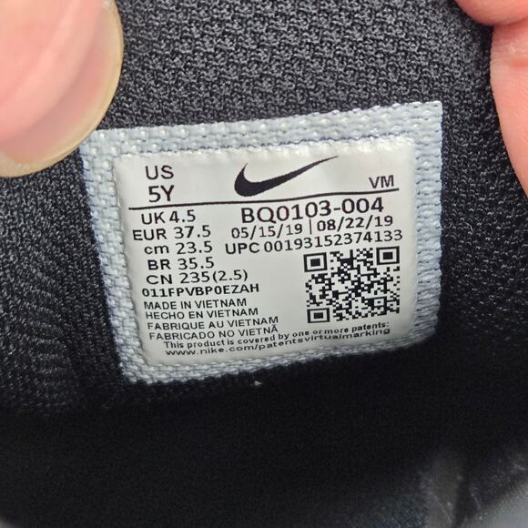 Nike Air Max 270 React Triple Black GS Gym Athletic Sneakers Kids 5y BQ0103-004 - Picture 11 of 11